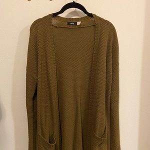 BDG green knit cardigan